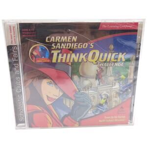 Carmen Sandiego's Think Quick Challenge PC Mac CD-ROM Game Learning Company NEW